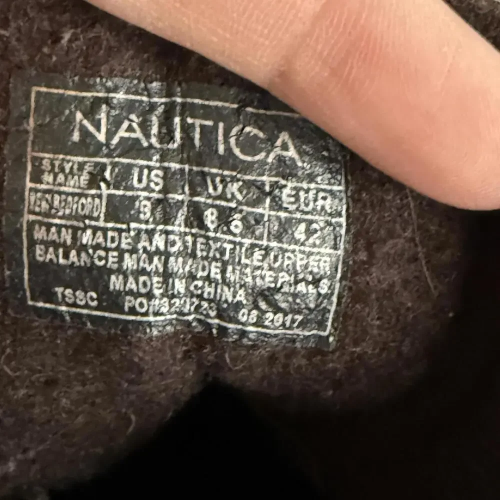 NAUTICA Dark Brown New Bedford Mens Ankle Duck Boots, 9‎
